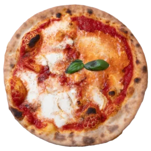 Pizza La Vetrano con pomodoro, provola, pepe e basilico – Vetrano Pizza, Chioggia